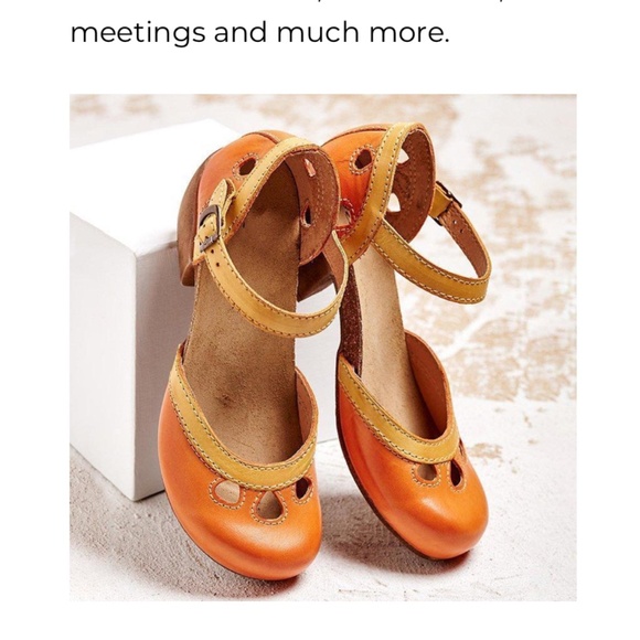 Fria 6.5-7 Two tone green low-heeled sandals - Picture 2 of 7